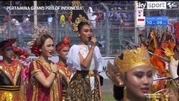 VIDEO/ Indonesia, l’inno a Mandalika prima del GP di motociclismo