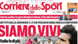 PRIMA PAGINA CORRIERE DELLO SPORT OGGI: “Scatto Napoli: obiettivo Beukema”