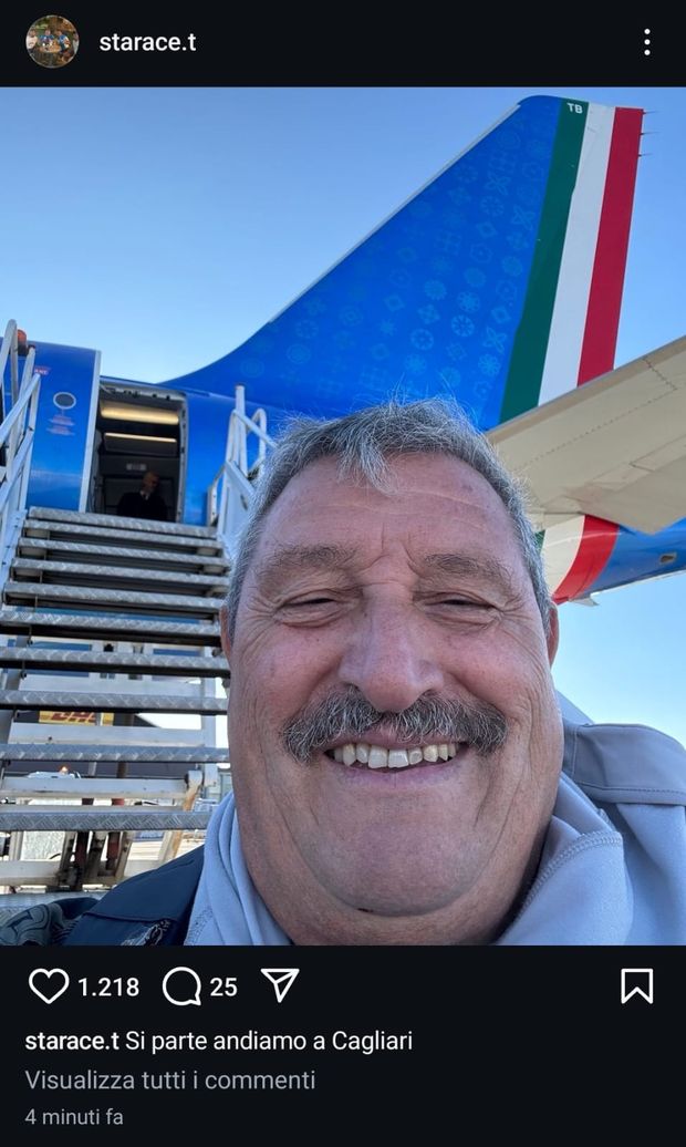 Napoli in partenza per Cagliari, spunta un indizio social di Starace: la foto- immagine 2