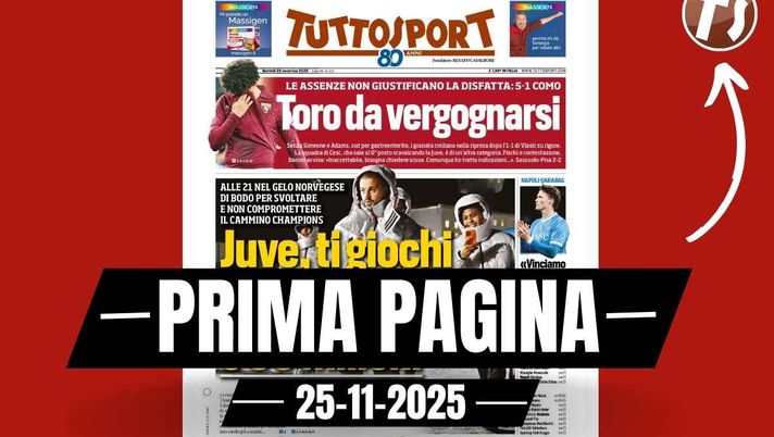 Prima pagina Tuttosport: ''Mike, rinnova con il Milan': tifosi e compagni in pressing su Maignan'