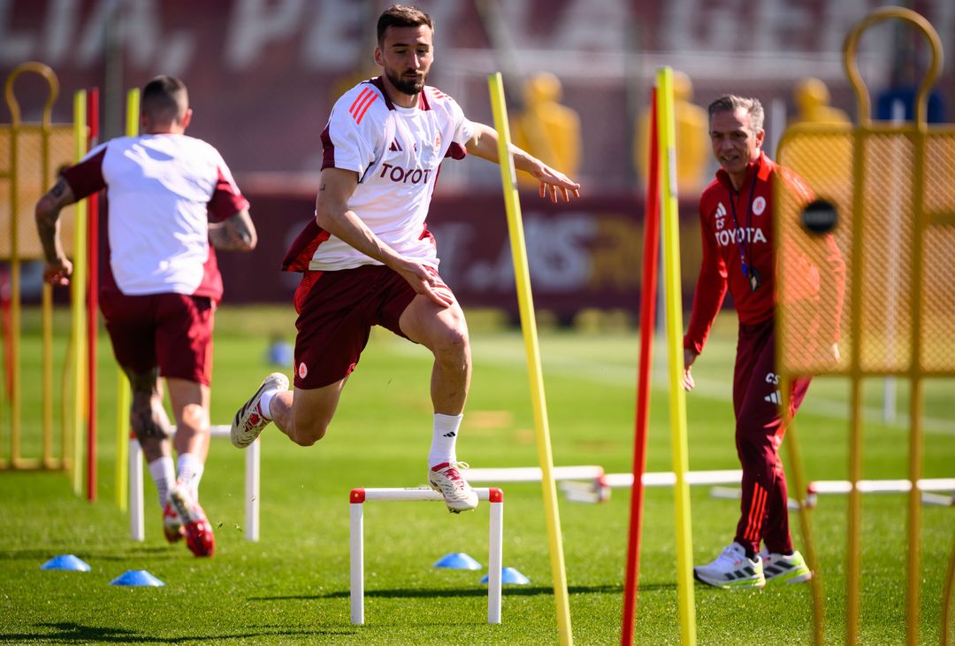 Trigoria, la rifinitura alla vigilia dell’Athletic Club – FOTO GALLERY - immagine 25