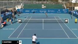 VIDEO / L’ultima follia di Paire: si ferma e perde apposta