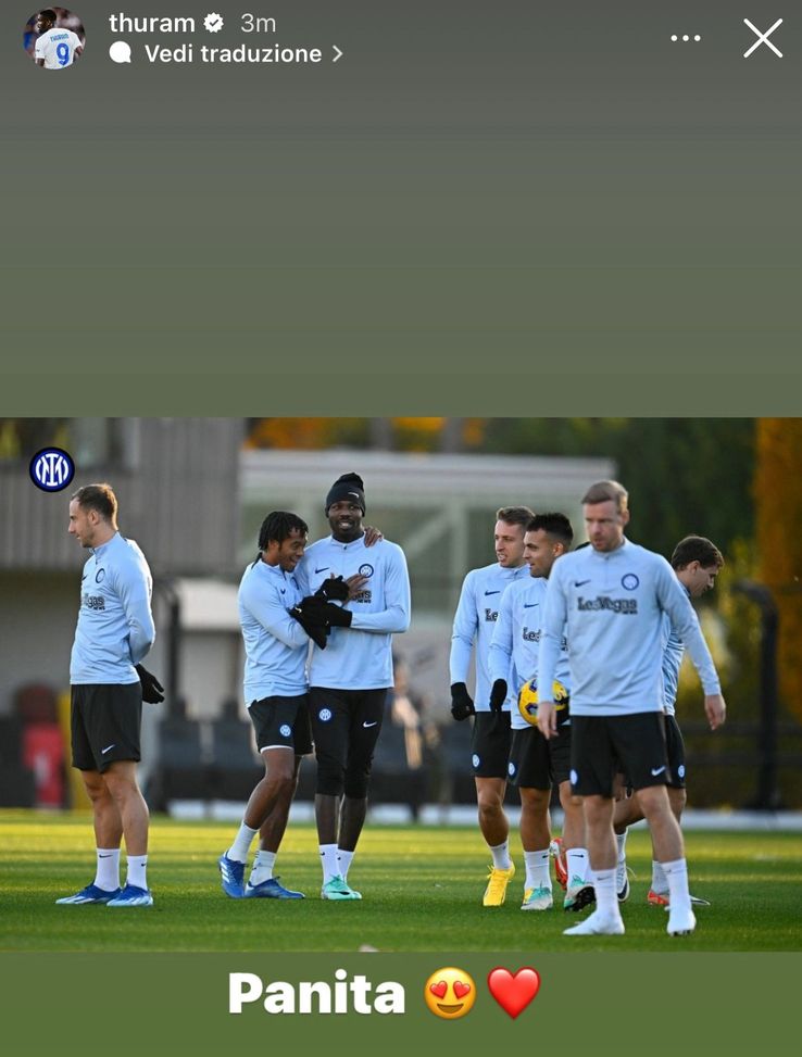 Inter, Thuram gioisce via social per il rientro di Cuadrado: la dedica al Panita- immagine 3