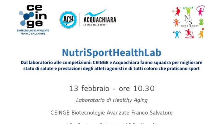 Al CEINGE di Napoli la presentazione di NutriSportHealthLab: le informazioni - immagine 1