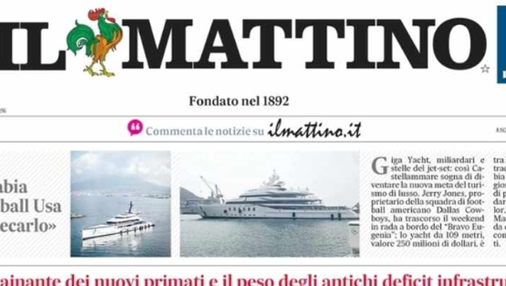 PRIMA PAGINA IL MATTINO OGGI: “Napoli, capitale dei meeting” - immagine 1