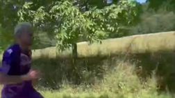 VIDEO – Barak in bilico. Lui però sfreccia e si allena in tenuta viola