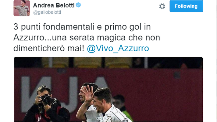 Belotti, Gallo azzurro: “Una gioia che non dimenticherò mai” - immagine 1