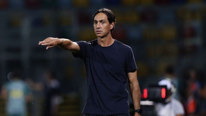 FROSINONE, ITALY - JULY 31: Frosinone Calcio head coach Alessandro Nesta gestures during the Serie B match between Frosinone Calcio and SC Pisa at Stadio Benito Stirpe on July 31, 2020 in Frosinone, Italy. (Photo by Paolo Bruno/Getty Images for Lega Serie B) Alessandro Nesta, ex difensore del Milan (getty images)