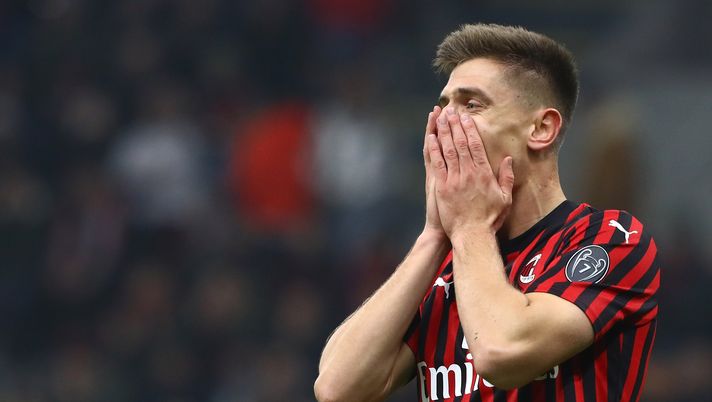 Krzysztof Piatek, attaccante del Milan (credits: GETTY Images) Krzysztof Piatek Milan