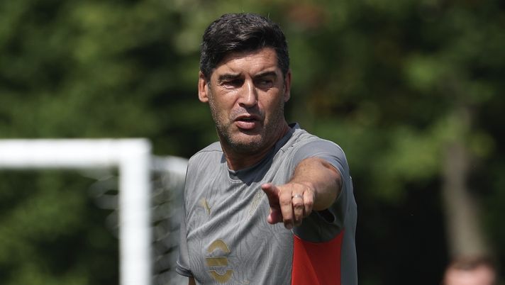 Paulo Fonseca AC Milan allenamento New Jersey