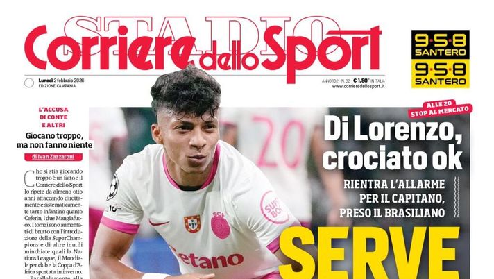 Prime pagine giornali sportivi oggi: il Napoli sui media- immagine 1