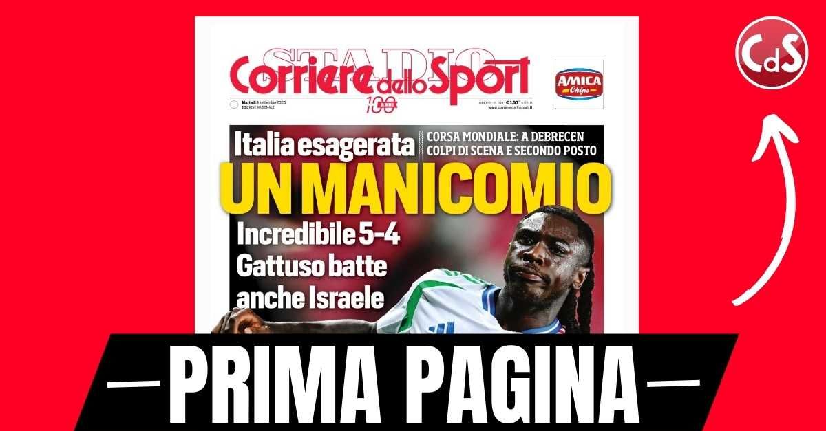 Prima pagina Corriere dello Sport: “Milan, Leao si scalda. Esame Castro”