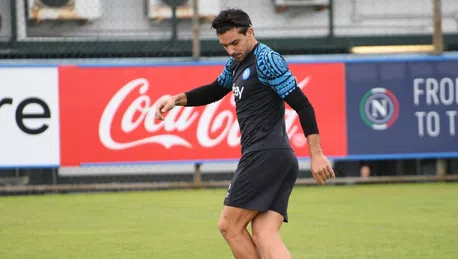 Il primo allenamento di Mazzarri a Castel Volturno