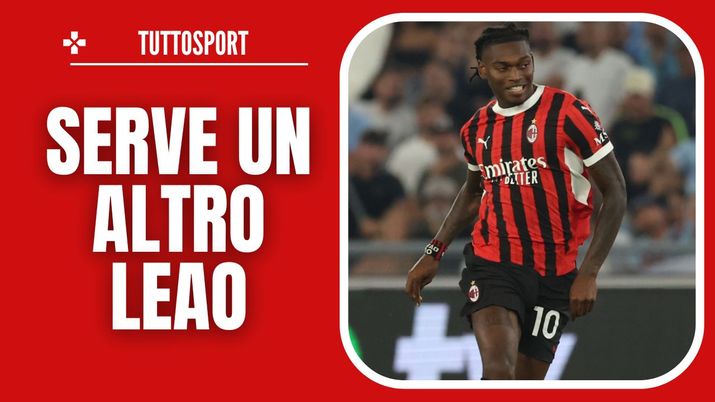 Rafael Leao (attaccante AC Milan), qui durante Lazio-Milan 2-2 (Serie A 2024-2025) | News (Getty Images) Rafael Leao AC Milan Lazio-Milan 2-2 Serie A 2024-2025