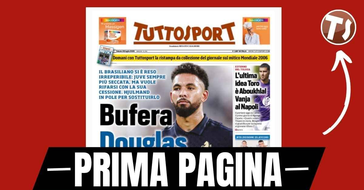 prima pagina tuttosport milan e max crash test contro il liverpool