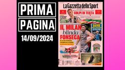 Prima pagina Gazzetta dello Sport: il Milan blinda Fonseca. E lo stadio…