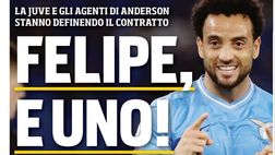 Tuttosport titola con Felipe Anderson ma deve cambiare nella notte
