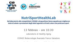 Al CEINGE di Napoli la presentazione di NutriSportHealthLab: le informazioni