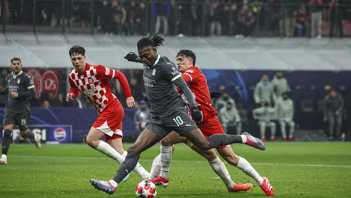 gol Rafael Leao AC Milan Milan-Girona 1-0 Champions League 2024-2025