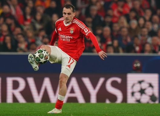 LISBONA, PORTOGALLO - 5 MARZO: Kerem Akturkoglu del Benfica. (Photo by Gualter Fatia/Getty Images) ESCLUSIVA Benfica-Sporting, Santos: “Gara decisiva, Otamendi e Hjulmand leader”- immagine 4