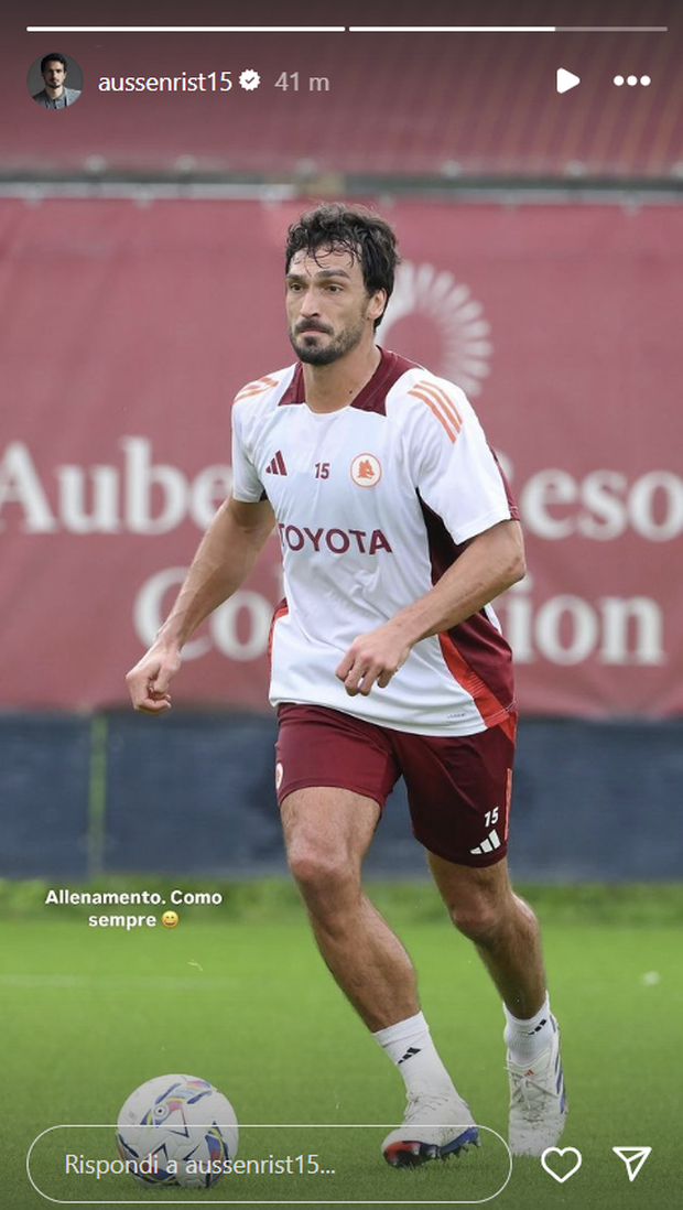 Hummels, l’ironia social prosegue: “Oggi allenamento. Come sempre”- immagine 2