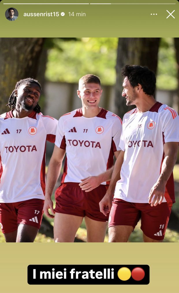 Hummels non perde il sorriso, ecco la foto con Kone e Dovbyk: “I miei fratelli”- immagine 2