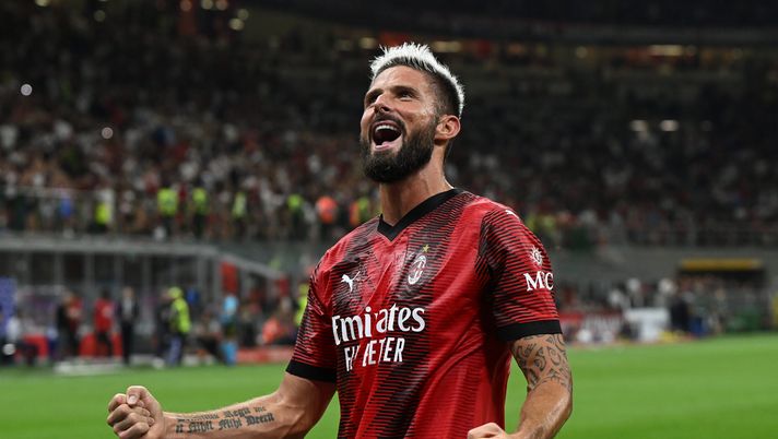 Olivier Giroud AC Milan Milan-Torino 4-1 Serie A 2023-2024