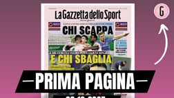 Prima pagina Gazzetta dello Sport: “Il Milan butta via tre punti”