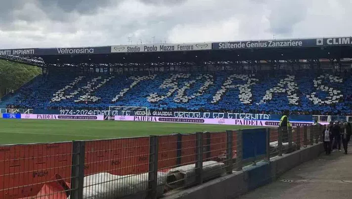 Curva Ovest Ferrara, SPAL Milan Futuro (credits: Facebook Curva Ovest Ferrara)