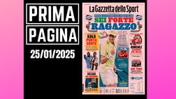Prima pagina Gazzetta dello Sport: Santiago Gimenez, accordo con il Milan