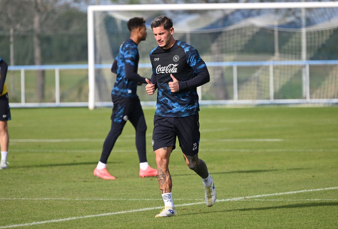 Allenamento a Castel Volturno senza i nazionali