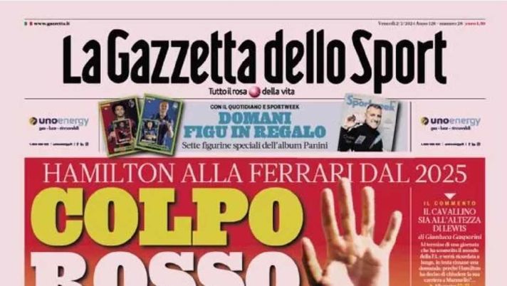 PRIMA PAGINA GAZZETTA DELLO SPORT: “Zielinski dopo Taremi, l’Inter avvisa il Napoli” - immagine 1