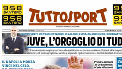PRIMA PAGINA TUTTOSPORT OGGI: “Conte primo. Ma rompe!”