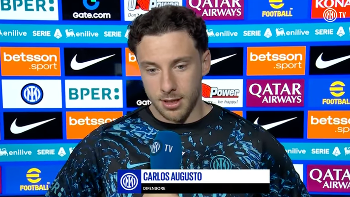 Carlos Augusto a InterTV: “Mancano 10 gare, partita importantissima. Ecco come si affronta l’Atalanta” - immagine 1