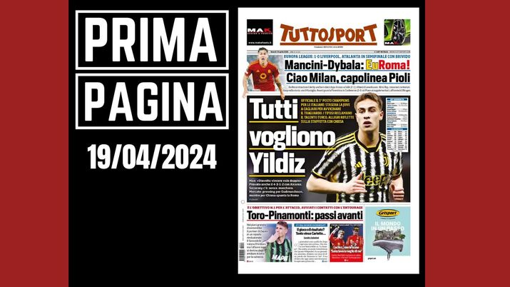 Prima Pagina Tuttosport 19 aprile