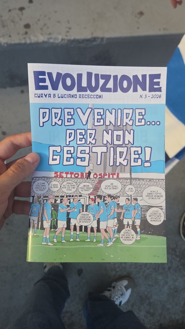 “Evoluzione”, il n.3 della Fanzine della Curva B: il messaggio degli ultras – FOTO- immagine 2