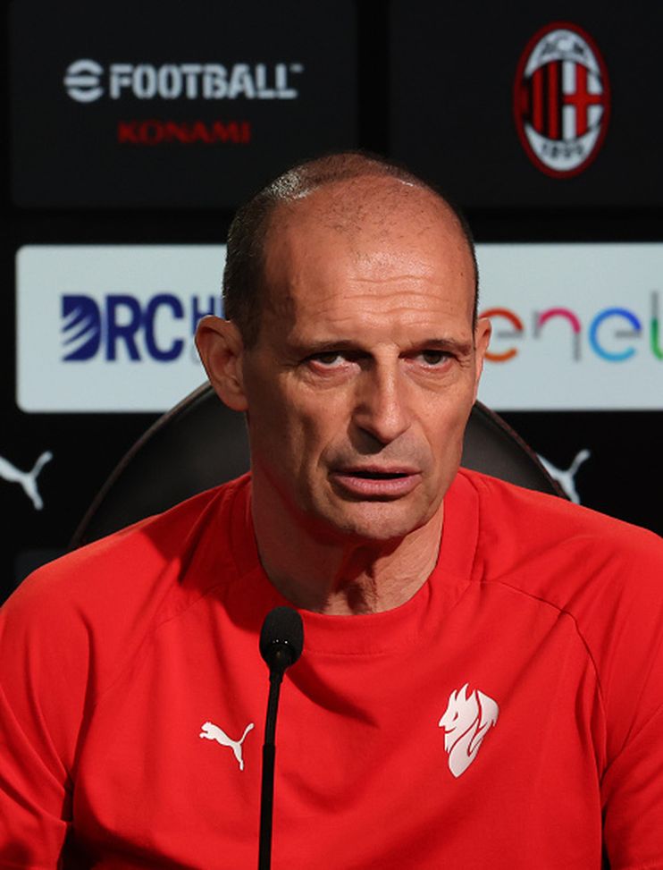 (Photo by Claudio Villa/AC Milan via Getty Images) milan-allegri-vigilia-derby-champions-scudetto