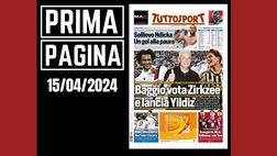 Prima pagina Tuttosport: Baggio vota Zirkzee e lancia Yildiz