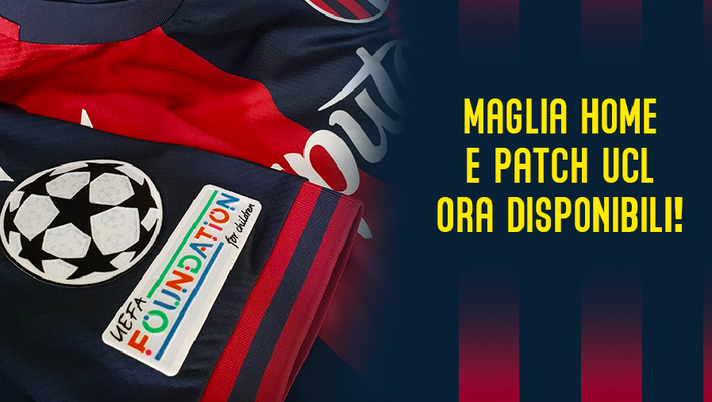 Champions League, ecco la patch sulla maglia del Bologna Champions League, ecco la patch sulla maglia del Bologna - immagine 1
