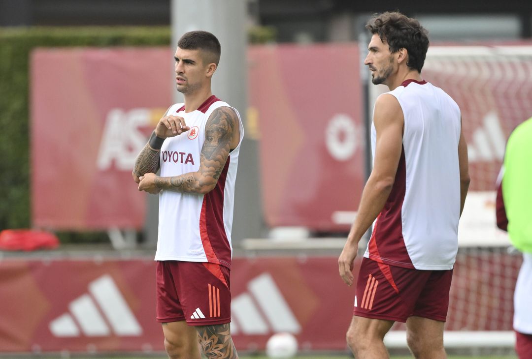 Roma, allenamento a Trigoria senza i nazionali – FOTO GALLERY - immagine 9