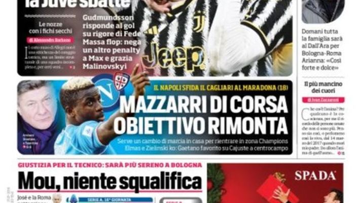 EDICOLA / CdS: Juve, sorpasso falso e l’Inter può volare a più 4 - immagine 1