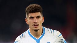 Napoli, non c’è rottura del crociato per Di Lorenzo: starà fuori più di un mese