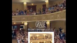 VIDEO / Zanetti a Belluno, i tifosi cantano per lui che ringrazia sui social