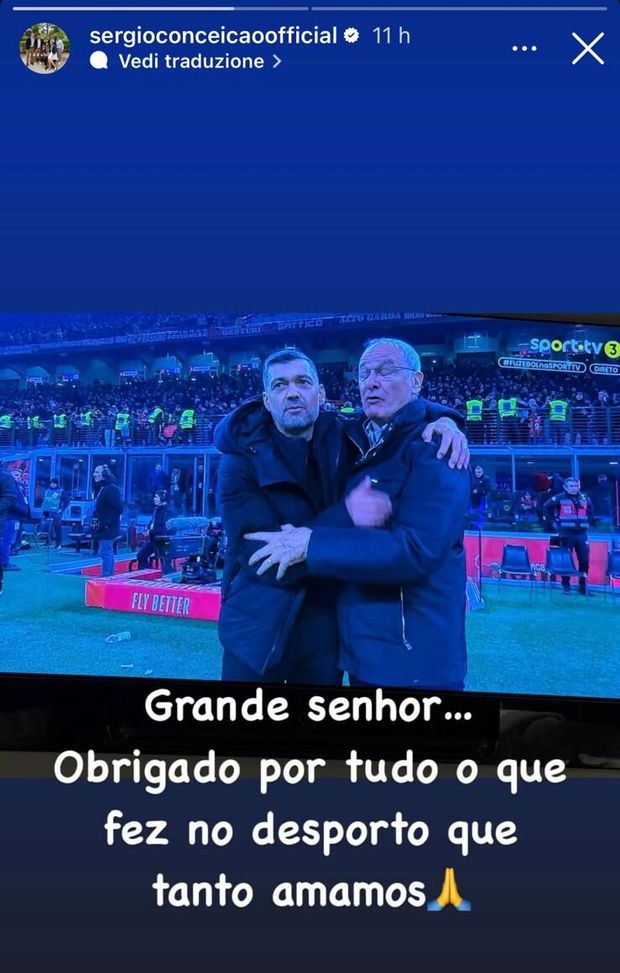 Milan-Roma, Coinceiçao ringrazia Ranieri: “Un signore”- immagine 2