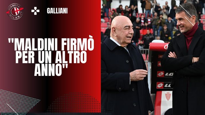 Adriano Galliani e Paolo Maldini, ex dirigente e difensore del Milan