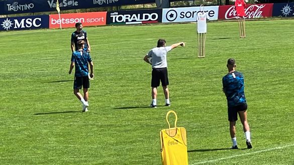 Dimaro day 5, allenamento terminato: terapie per Osimhen. Lavoro sulla fase offensiva e difensiva - immagine 5