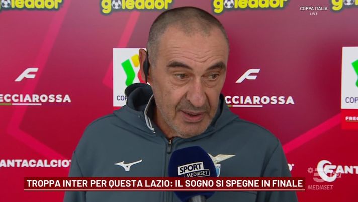 Lazio, Sarri: “L’Inter ha vinto con merito, ma la sensazione è che poteva andare diversamente” - immagine 1