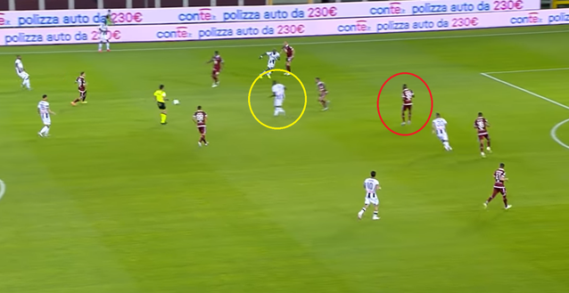 L’analisi del gol di Torino-Udinese 1-0: parte tutto da Nkoulou. Contropiede perfetto - immagine 1