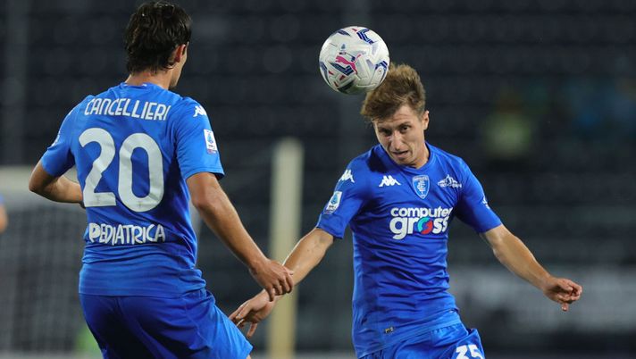 EMPOLI, ITALY - OCTOBER 6: Tommaso Baldanzi of Empoli FC in action during the Serie A TIM match between Empoli FC and Udinese Calcio at Stadio Carlo Castellani on October 6, 2023 in Empoli, Italy. (Photo by Gabriele Maltinti/Getty Images) Serie A, Empoli-Udinese 0-0: Andreazzoli e Sottil si dividono la posta in palio - immagine 1