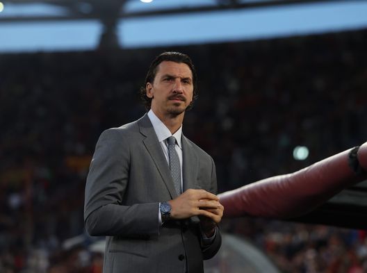 ROME, ITALY - MAY 18: Zlatan Ibrahimovic of the AC Milan attends before the Serie A match between Roma and AC Milan at Stadio Olimpico on May 18, 2025 in Rome, Italy. (Photo by Claudio Villa/AC Milan via Getty Images) Milan Europa